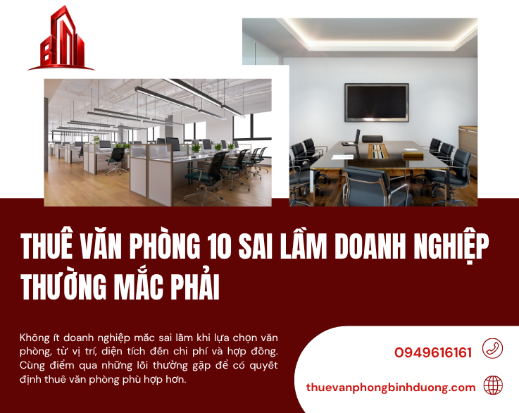 Thuê Văn Phòng 10 Sai Lầm Doanh Nghiệp Thường Mắc Phải