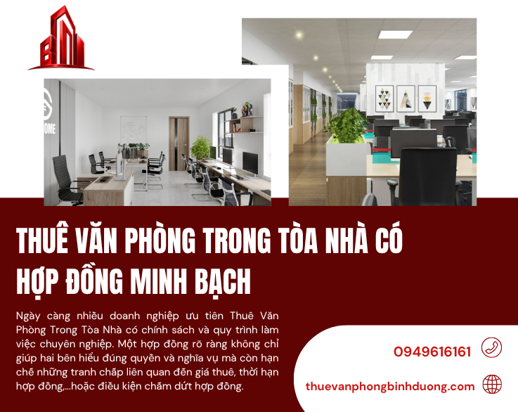 Thuê Văn Phòng Trong Tòa Nhà Có Hợp Đồng Minh Bạch – Giải Pháp An Tâm Cho Doanh Nghiệp
